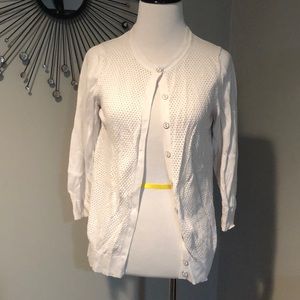 White cardigan